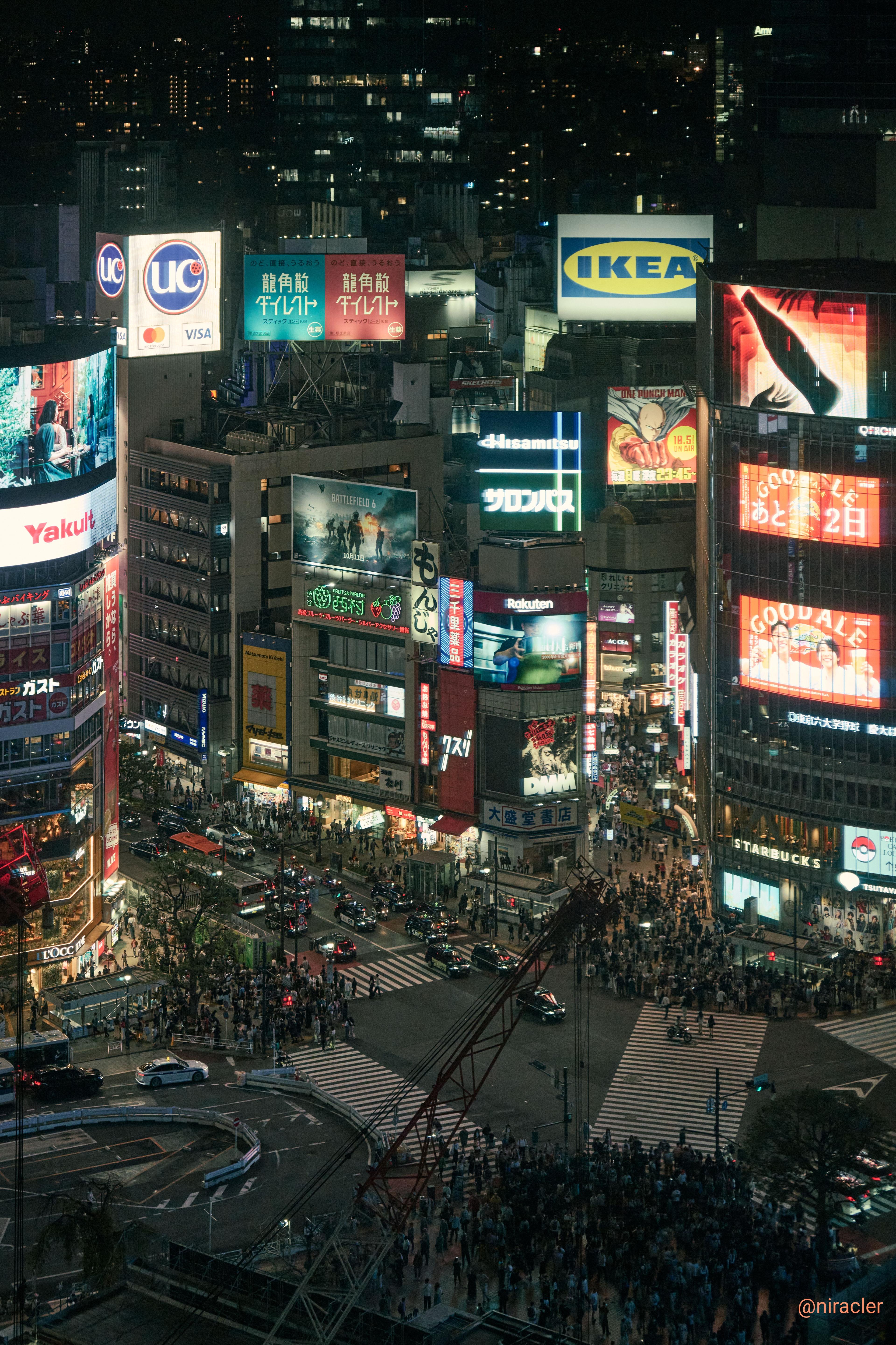 Shibuya Crossing, Linkke went the next day